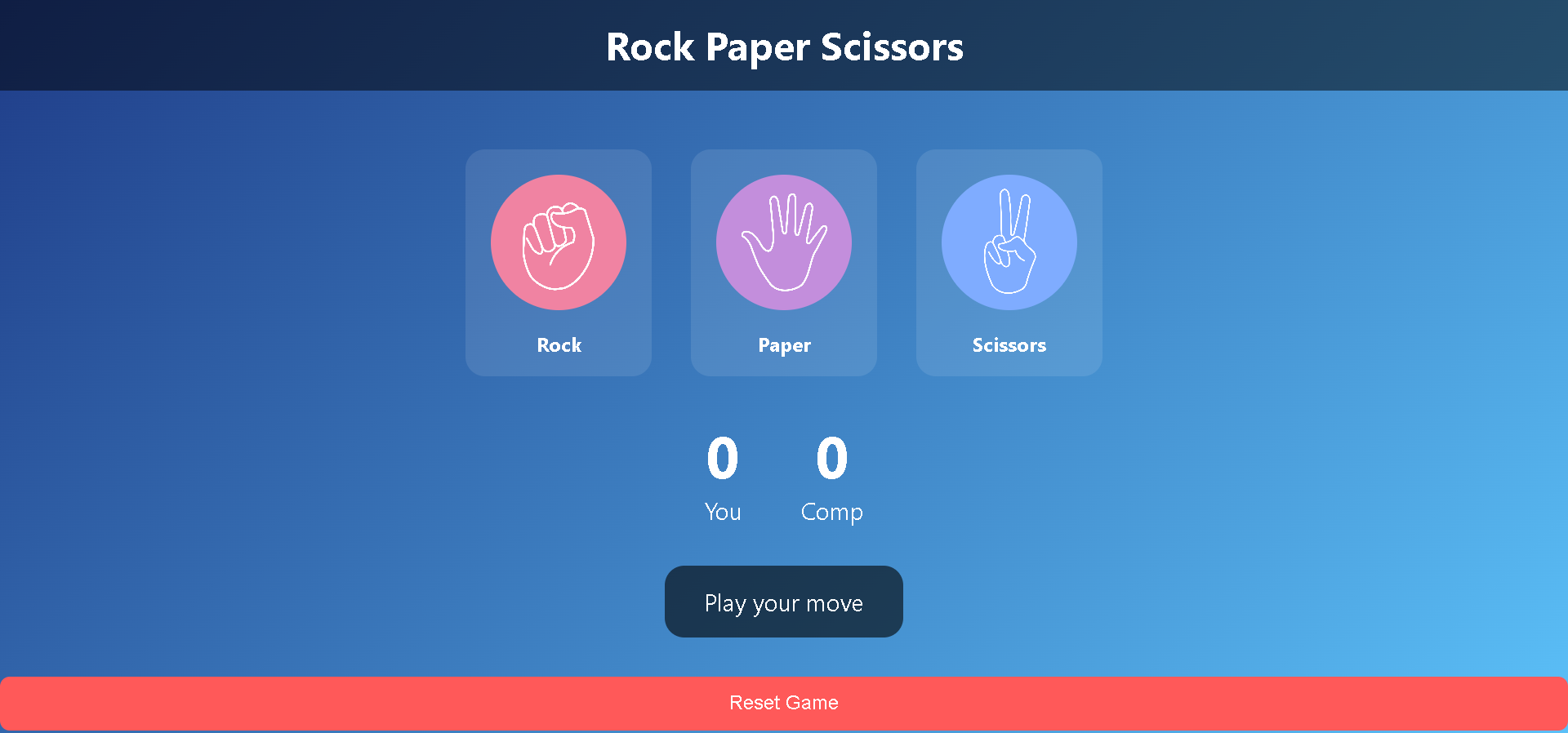 Rock-Paper-Scissor Screenshot