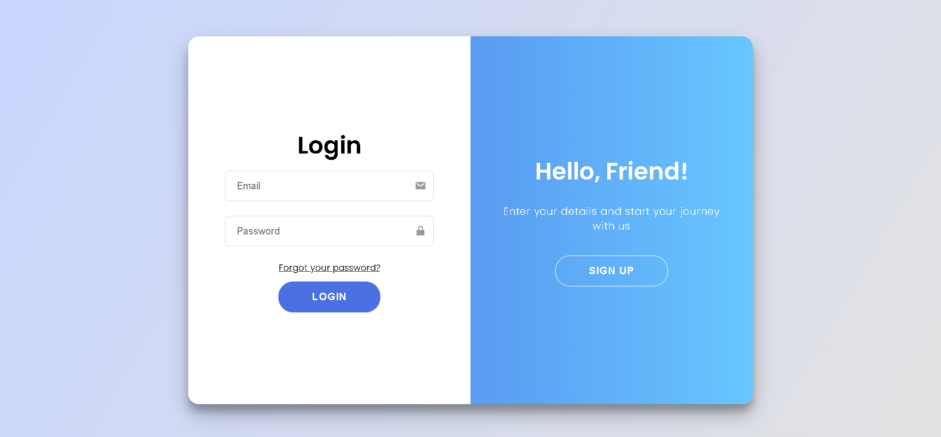 Login-Signin Page Screenshot